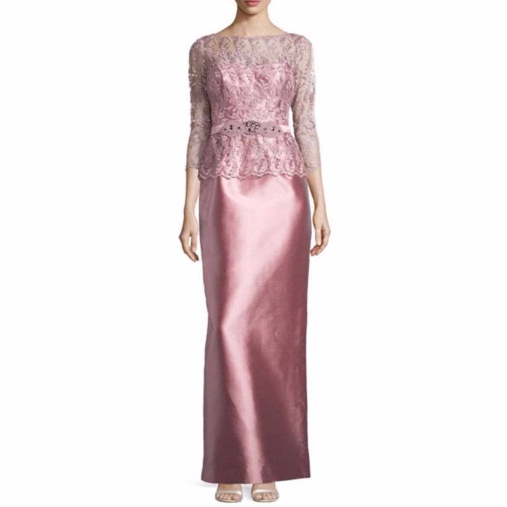 Teri Jon Rose color Gown
